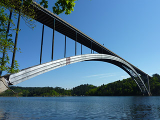 Stavba Žďákovského mostu