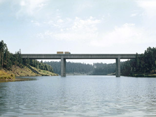 Most přes Sedlický potok na dálnici D1 (1975)