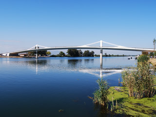 Most přes Ebro River, Deltebre – Sant Jaume D’Enveja, Spain (2011) 